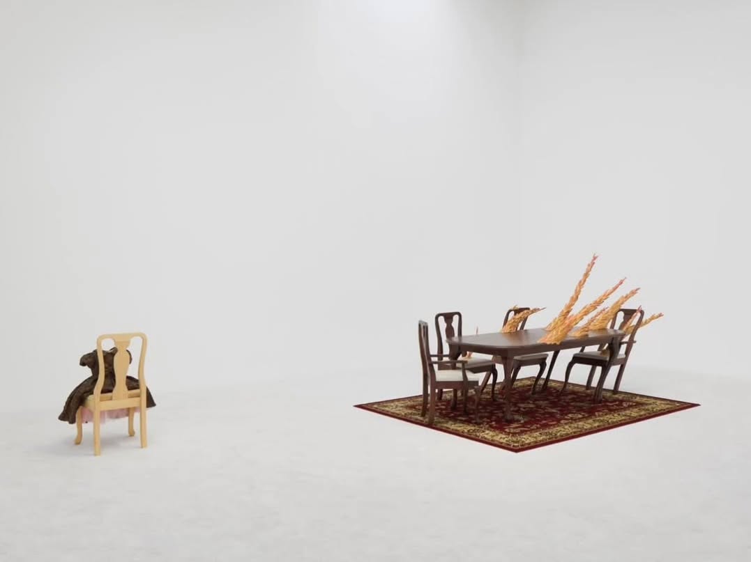 Now open in London, ‘Hughmanity’ marks Hugh Hayden’s (@huthhayden) first return to the city since his 2020 debut with… — image 3. Image: Installation view of ‘Hugh Hayden: Hughmanity’, 27 September – 1 November 2025, 27 Bell Street, London © Hugh Hayden, Courtesy Lisson Gallery, Photography by Ollie Hammick.