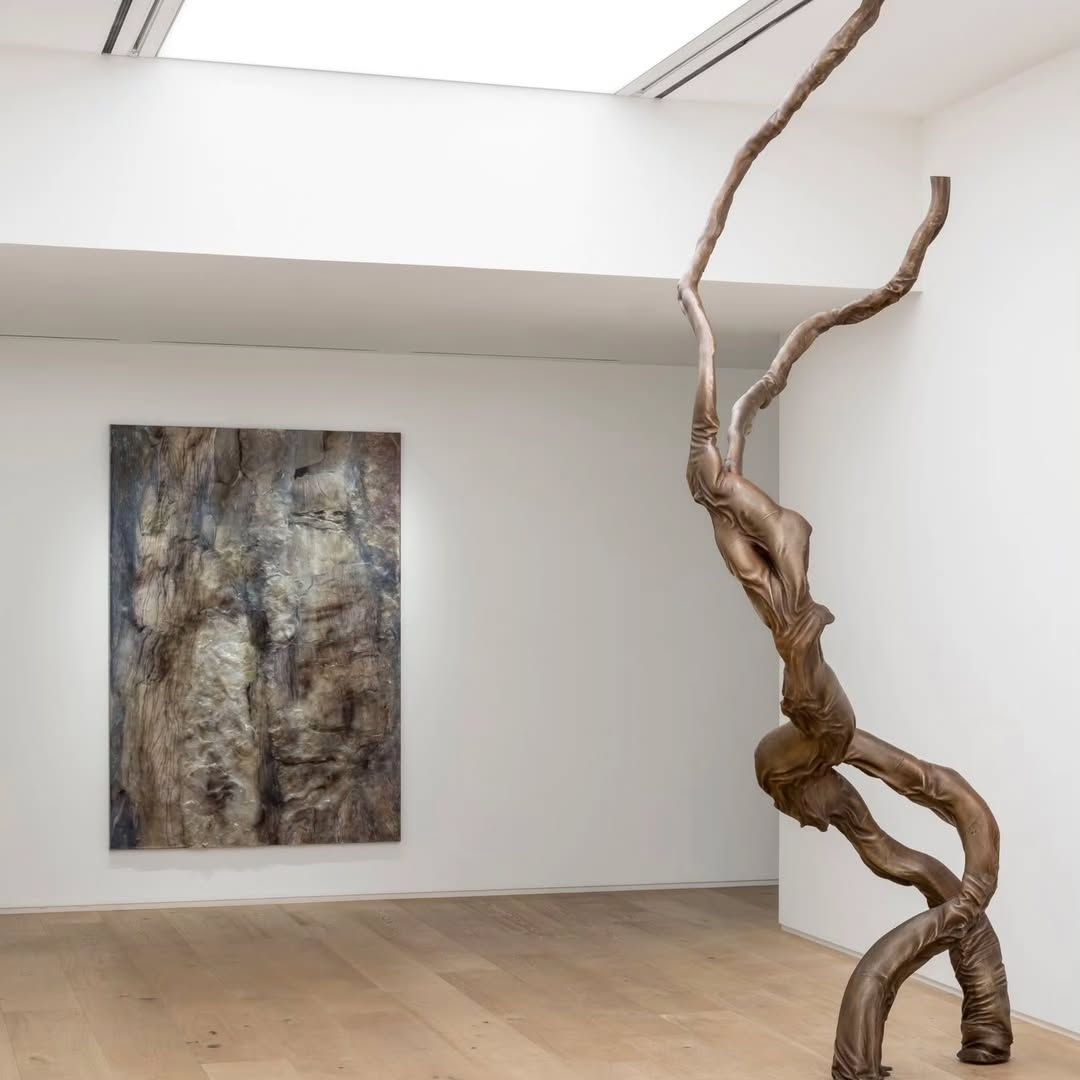 Now open at Thaddaeus Ropac Seoul Fort Hill: Heemin Chung, Garden of Turmoil — image 3. Images: 1, 3 & 5. Heemin Chung, Garden of Turmoil, installation views, Thaddaeus Ropac Seoul Fort Hill, 2025. Photos: Jeon Byung Cheol. 2. Being Saturated, 2025 (detail). Acrylic, gel medium and UV print on canvas. 65 x 45 cm (25.59 x 17.72 in). 4. Nocturnal Wings 1, 2025 (detail). Gel medium, resin, and UV print on canvas. 194 x 130 cm (76.38 x 51.18 in).
