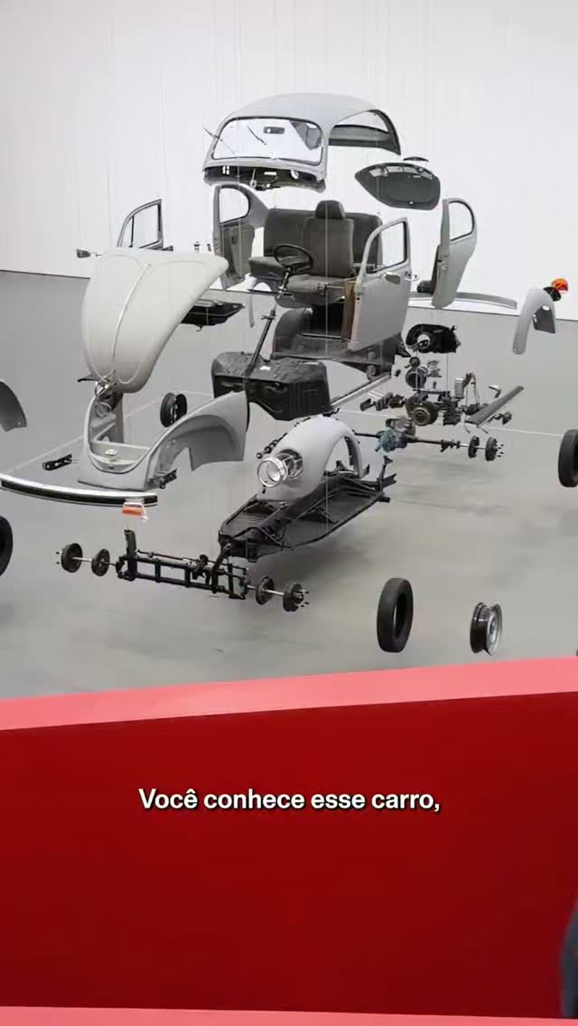Últimas semanas para ver de perto um fusca desmontado! 🚗💥
