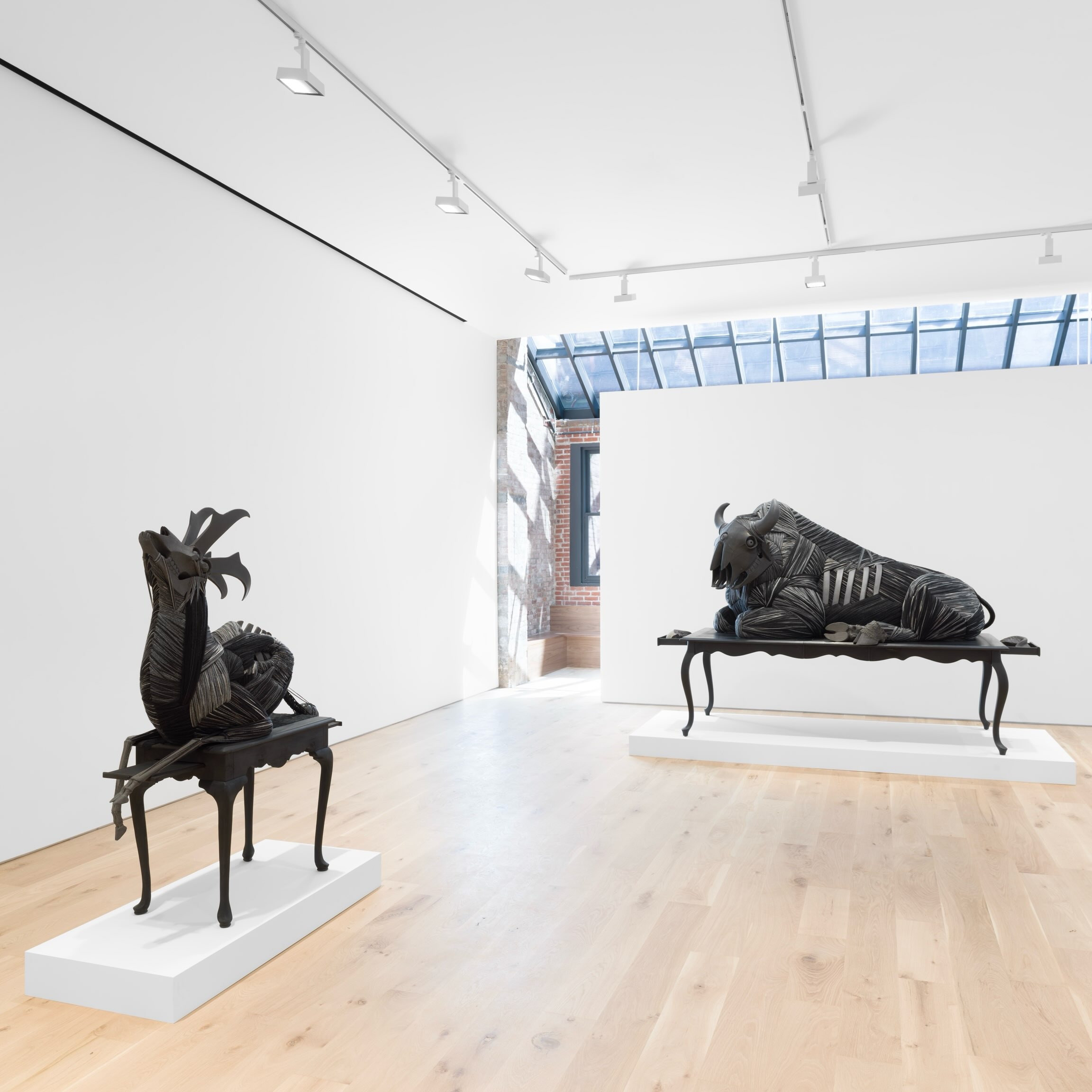 Cannupa Hanska Luger: American Traditional is on view through October 24, 2026, at 10 Greene Street, New York, NY. — image 2. Image and post source: @garthgreenangallery (with @cannupahanska)
