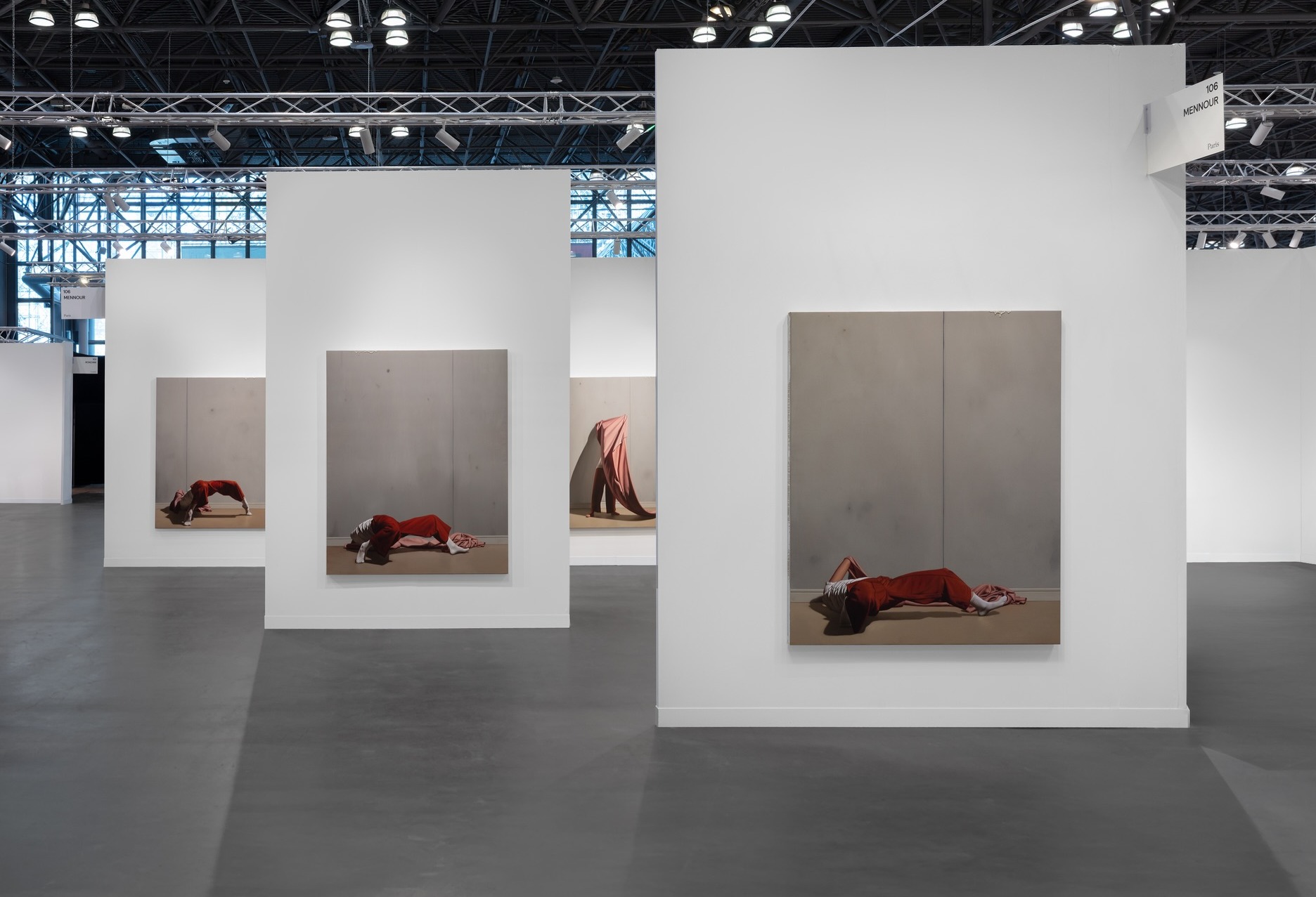 Dhewadi Hadjab’s solo presentation is now on view at The Armory Show in New York, at booth 106, through September 27, 2026. — image 3. Photo: @sebastianopelliondipersano