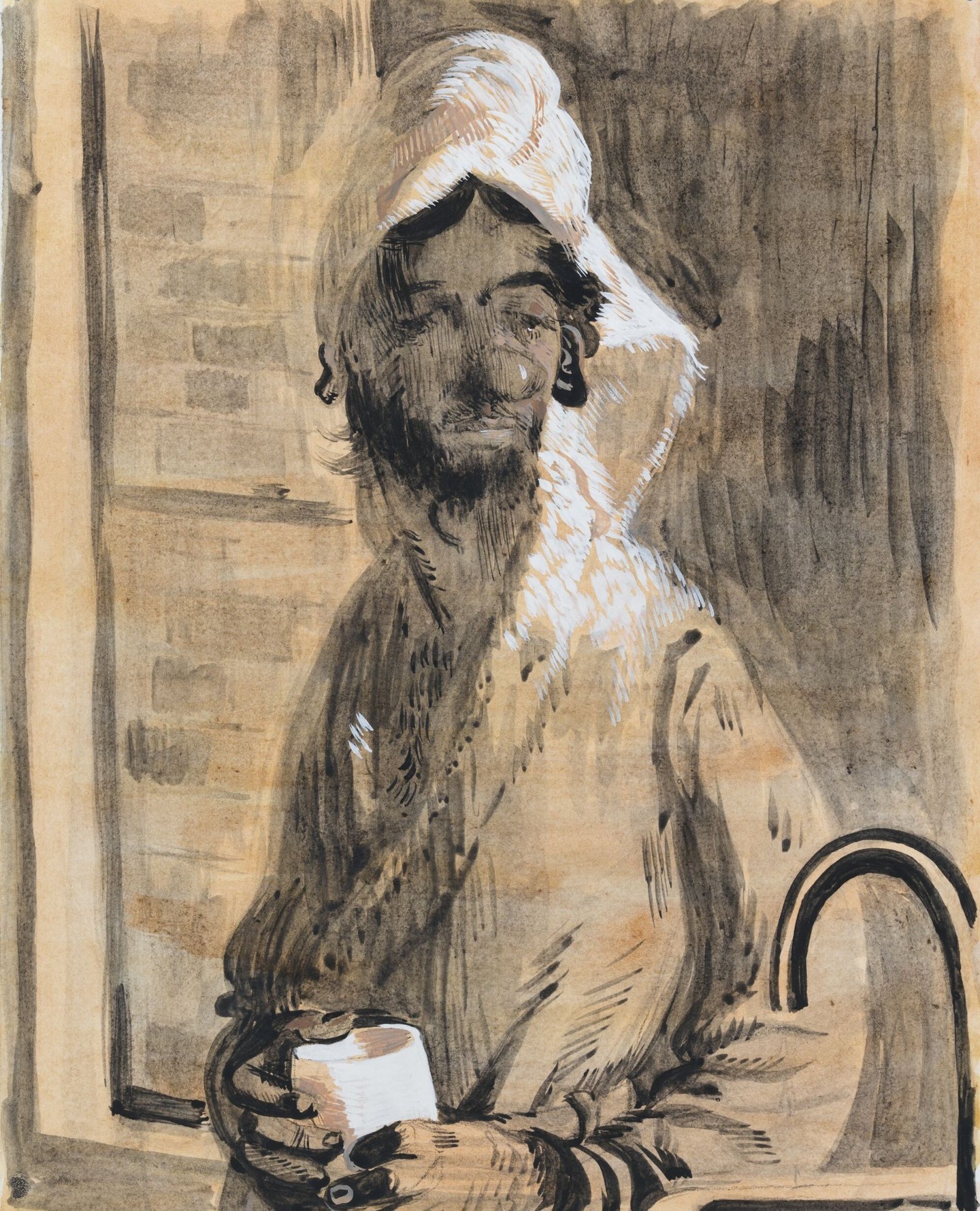 Salman Toor: Drawings opens next Friday, October 2, at The Courtauld, alongside the major exhibition Salman Toor: Someone Like You. — image 1. Image and post source: @courtauld