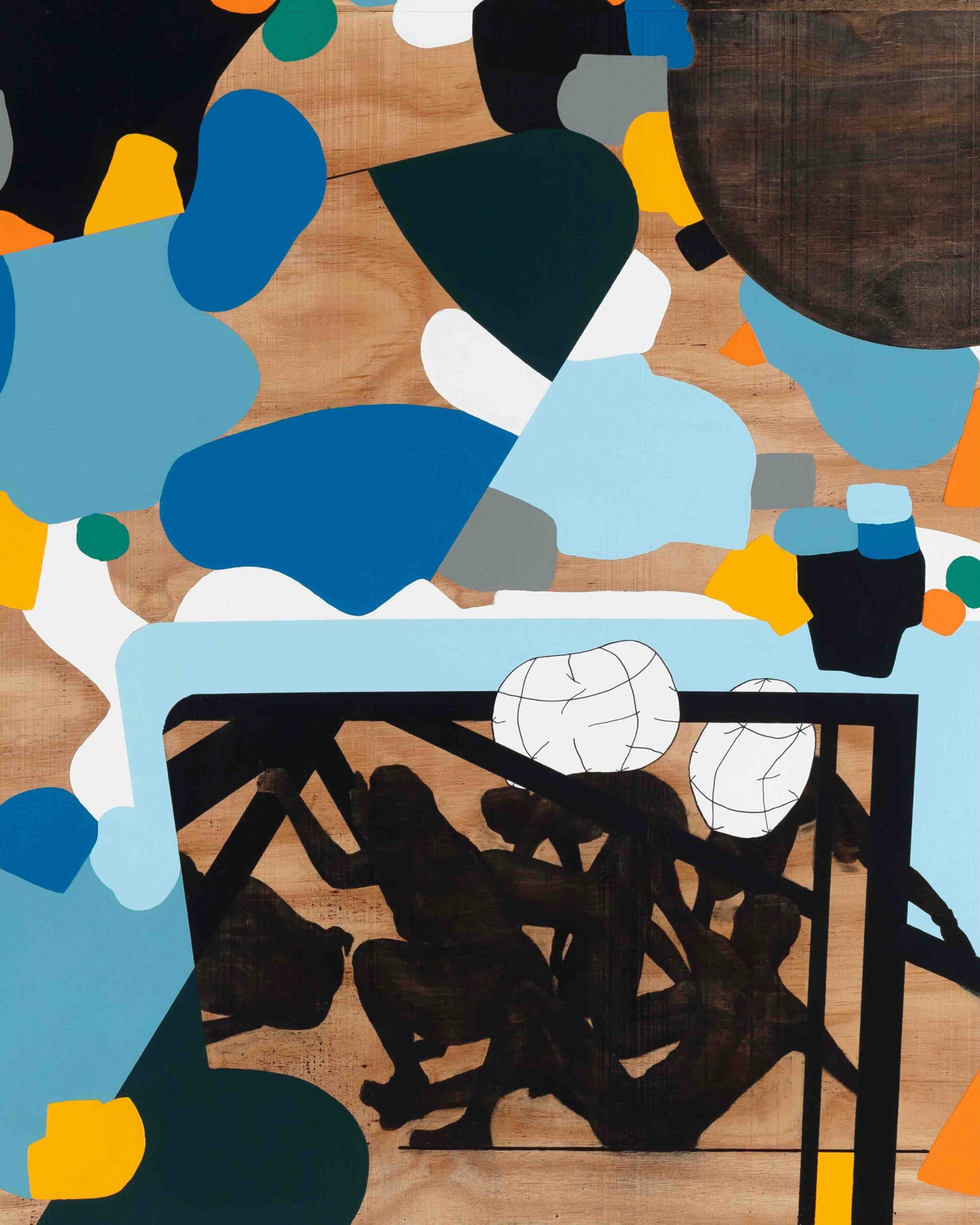 Serge Alain Nitegeka’s Shadowing Black is on view in Cape Town through October 3, 2026. — image 1. Image and post source: @stevenson_za (with @sergealainnitegeka)
