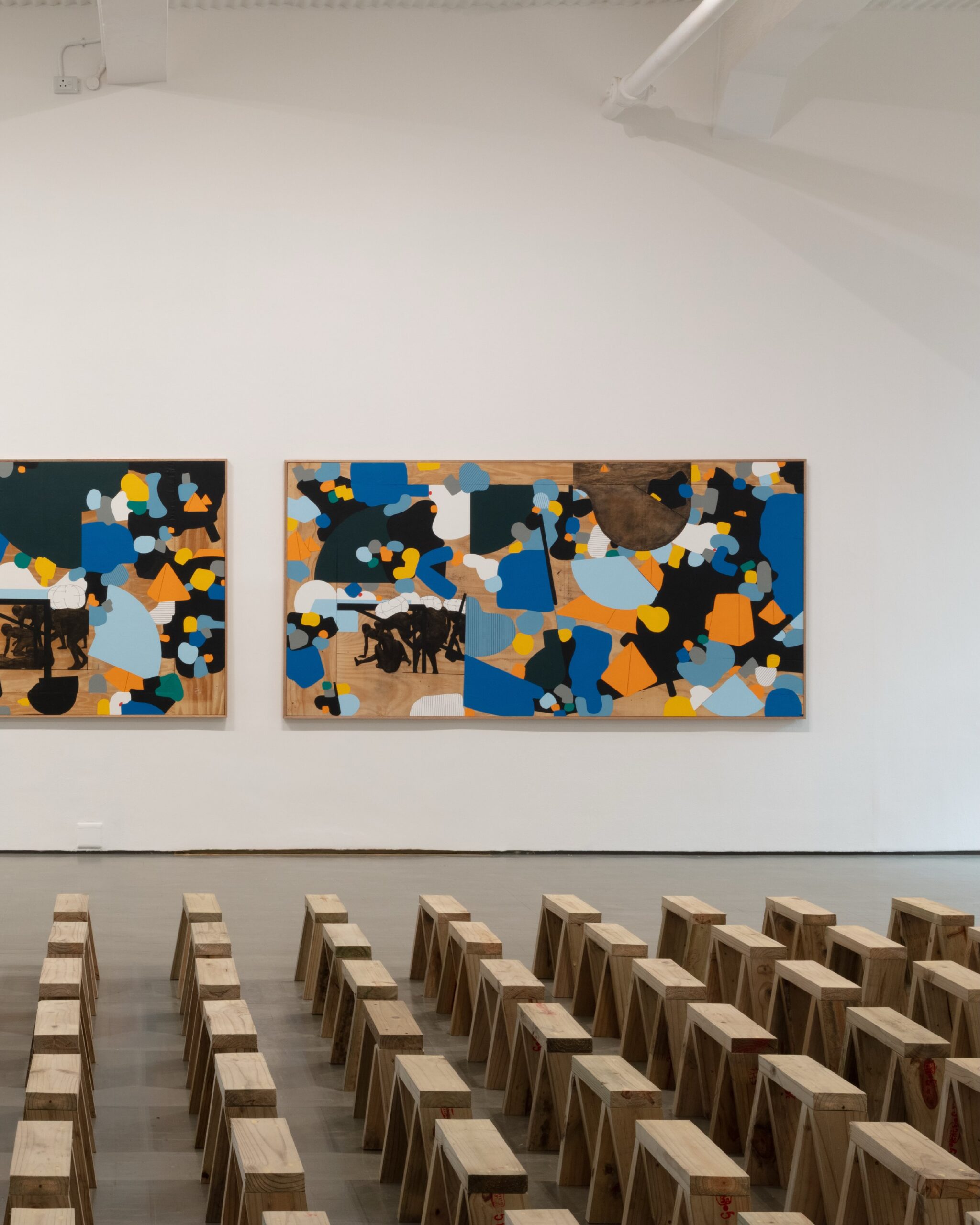 Serge Alain Nitegeka’s Shadowing Black is on view in Cape Town through October 3, 2026. — image 3. Image and post source: @stevenson_za (with @sergealainnitegeka)