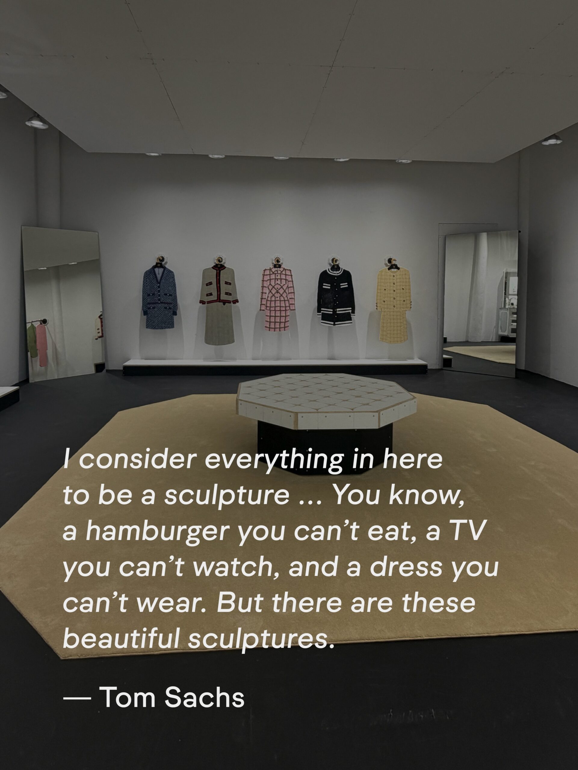Tom Sachs: “31 Rue Cambon” — image 3. Images: Tom Sachs, “31 Rue Cambon” © 2026 Tom Sachs Studio. All rights reserved.