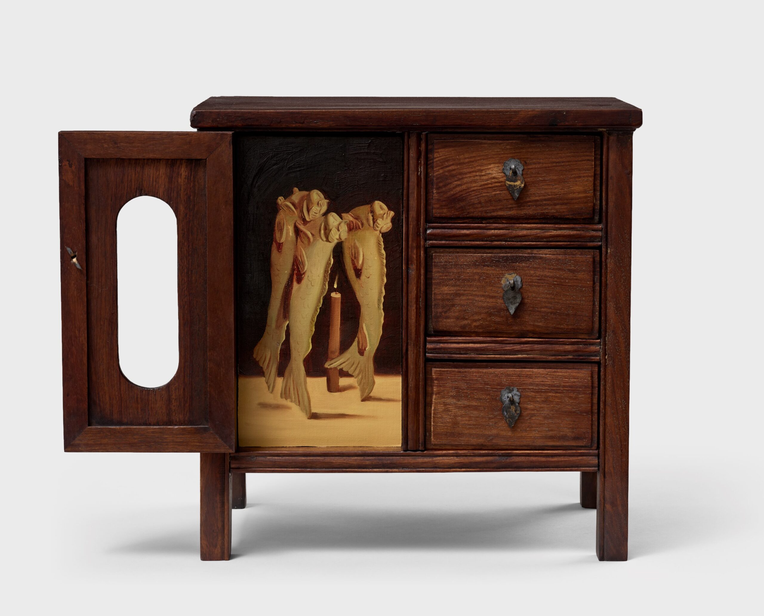 Dominique Fung’s The Mermaid’s Cabinet, 2026, is part of This Is Still Not a Pipe: The Afterlife of Magritte, a group…